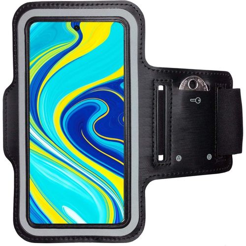 Brassard De Sport Pour Xiaomi Redmi Note 9s Brassard Pour Smartphone Accessoire De Sport Avec Poche Pour Les Clés Redmi Note 9s Accessoire Sport Brassard Téléphone Portable Noir
