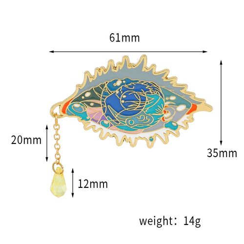 Broche Broche Métal Émail ¿Il Bleu, Badge Boutons, Sacs Pendentif, Collection De Cadeaux De Vacances