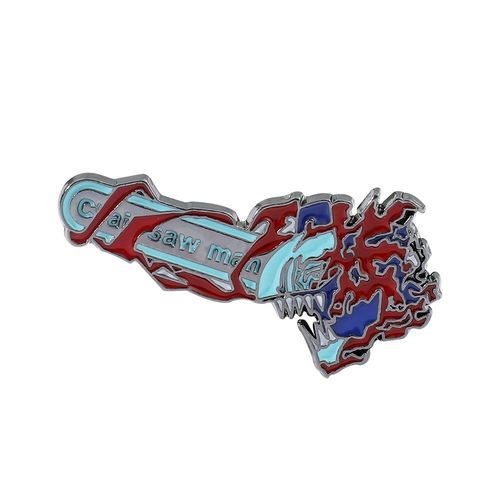Badge De Tronçonneuse En Métal Pour Homme, Badge De Cosplay, Pochita, Collection Souvenir, Broches, Accessoires, Cadeaux, Bijoux