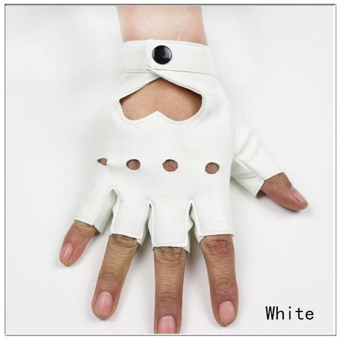 Gants Creux Étoile Sans Doigts En Cuir Pour Femmes, Mitaines Demi-Doigt, Respirant, Fête, Spectacle, Mode, Haute Qualité, Ninja