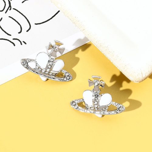Boucles D'oreilles Saturne Communautés Ète, Bijoux Cosplay, Cadeau Pour Fille, Plaqué Argent, Esthétique Cubique Zcomprend Sur C¿Ur, Goutte D'oosaki Nana