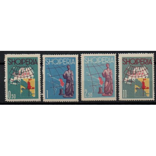 Albanie Timbres Europa 1962