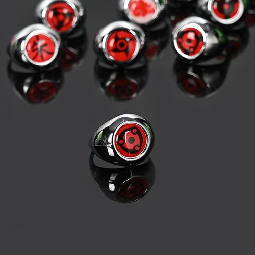 Ensemble De Matiques Anime Ninja Cosplay Pour Hommes Et Femmes, Bague Nuage Rouge, Accessoires De Bijoux De Doigt En Métal, Jouet Cadeau Cool Pour Meilleur Ami, Enfant