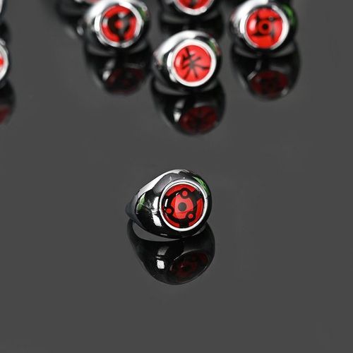 Ensemble De Matiques Anime Ninja Cosplay Pour Hommes Et Femmes, Bague Nuage Rouge, Accessoires De Bijoux De Doigt En Métal, Jouet Cadeau Cool Pour Meilleur Ami, Enfant