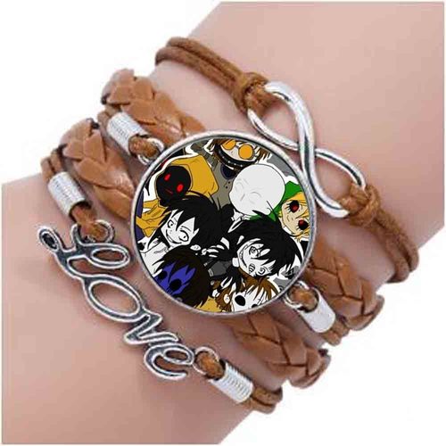 Bracelet En Verre Et Bronze Pour Enfants, Accessoire Tendance, Cadeau Pour Enfants, Pâtes Rampantes, Ticci Toby