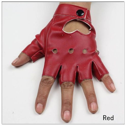 Gants Creux Étoile Sans Doigts En Cuir Pour Femmes, Mitaines Demi-Doigt, Respirant, Fête, Spectacle, Mode, Haute Qualité, Ninja