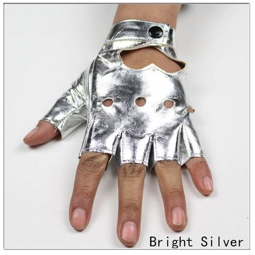 Gants Creux Étoile Sans Doigts En Cuir Pour Femmes, Mitaines Demi-Doigt, Respirant, Fête, Spectacle, Mode, Haute Qualité, Ninja
