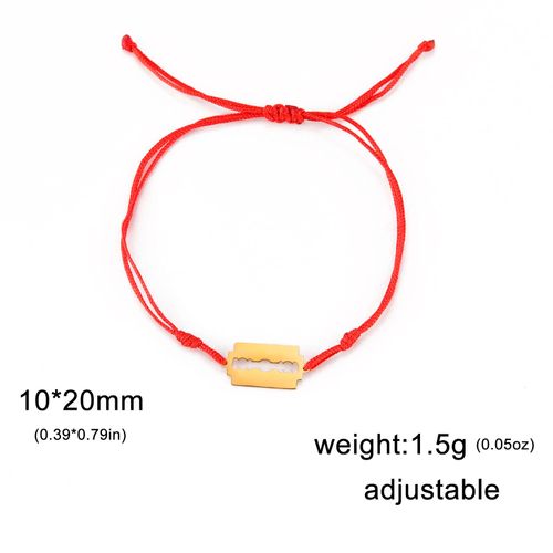 Unift Bracelet À Breloques En Acier Inoxydable Pour Hommes Et Femmes, Bracelet À Main, Lame De Rasoir, Chaîne Noire, Bijoux Punk, Mode Jofashion