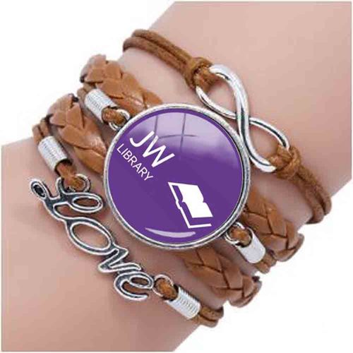 Jw Org-Bracelet Artisanal Violet Fait Main, Cabochons Photo, Bleu, Mode, Nouveau, 2018