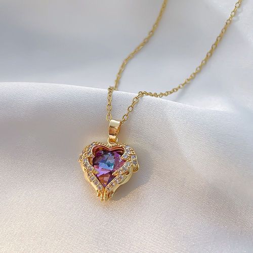 Collier Pendentif En Acier Inoxydable Pour Femme, Chaîne De Clavicule, Ensemble De Bijoux De Mariage Exquis, Luxe, Océan