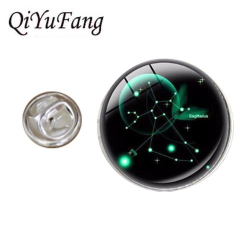 Épingles De Revers En Acier, 12 Constellations, En Verre, Broches Papillon, Bijoux Du Commerce Extérieur, Tendance 2023