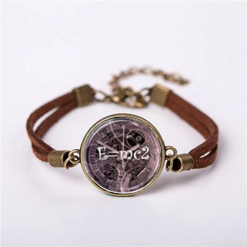 Bracelet Pour Enseignant En Maths, Bijou Steampunk Vert Bleu E, Vintage, En Laiton, Pour Hommes Et Femmes, Cadeau Pour Ami, Nouveau