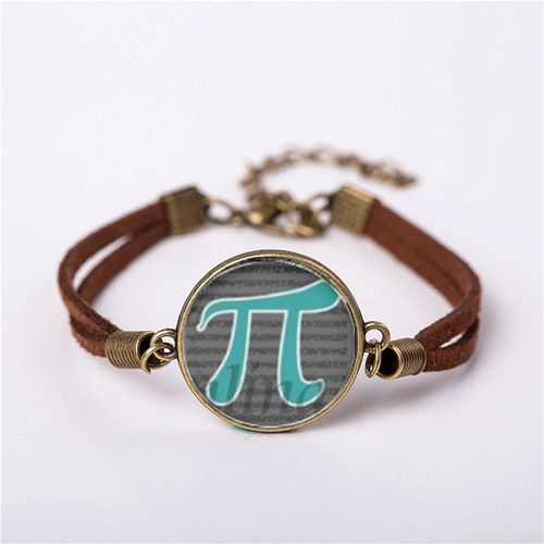 Bracelet Pour Enseignant En Maths, Bijou Steampunk Vert Bleu E, Vintage, En Laiton, Pour Hommes Et Femmes, Cadeau Pour Ami, Nouveau