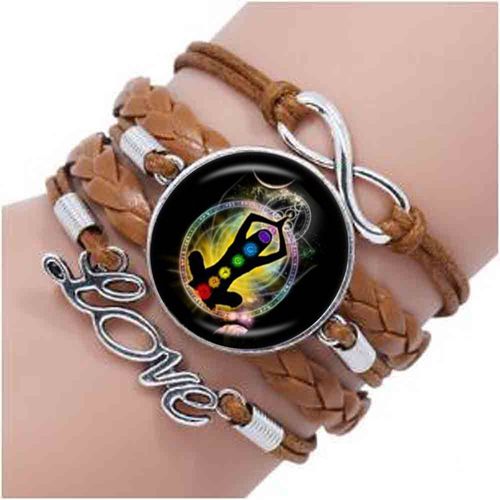 Bracelet Bouddha Doré En Verre, Bijoux Bouddhistes, Amulette Spirituelle, Pour La Danse De La Destruction, Seigneur Shiva, Tendance