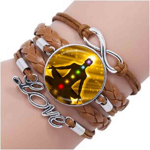 Bracelet Bouddha Doré En Verre, Bijoux Bouddhistes, Amulette Spirituelle, Pour La Danse De La Destruction, Seigneur Shiva, Tendance