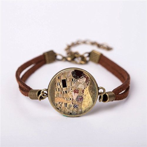 Bracelet De La Fête Des Mères Pour Enfants, Bijoux Steampunk Riverdale, Vintage, Klimt The Kiss, En Laiton, Cadeau Pour Femmes, Navire Ami