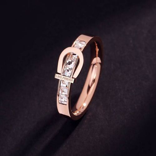 Bagues De Mariée En Acier Inoxydable Pour Femmes, Bijoux Haut De Gamme, Or Rose, Document Zcomprend Sur La Ceinture Strucshape, Mariage Pour Dames, Nouvelle Mode