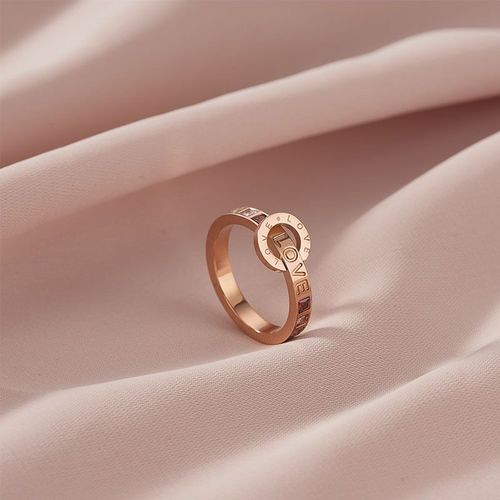 Bagues En Titane Et Acier Avec Chiffres Romains Pour Femmes, Or Rose, Zircon, Mode Coréenne, Bijoux De Fête De Mariage, Bague De Luxe Pour Filles, 2021
