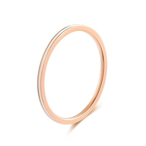 Bague De Mariage En Acier Ramos Pour Personnes Âgées, Simple, Mince, Anti-Allergie, Lisse, Or, Blanc, Noir, Couples, Mode Homme Et Femme, 1.2mm