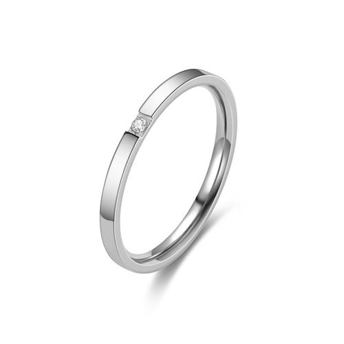 Ramos-Bague De Mariage En Acier Au Titane Pour Femme, Petit Cubique, Contre-Indiqué, Or Rose, Document En Cristal, Bijoux De Mariage
