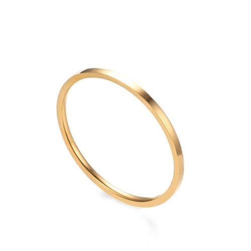 Bague De Mariage En Acier Ramos Pour Personnes Âgées, Simple, Mince, Anti-Allergie, Lisse, Or, Blanc, Noir, Couples, Mode Homme Et Femme, 1.2mm