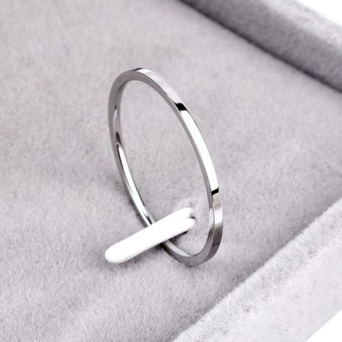 Bague De Mariage En Acier Ramos Pour Personnes Âgées, Simple, Mince, Anti-Allergie, Lisse, Or, Blanc, Noir, Couples, Mode Homme Et Femme, 1.2mm