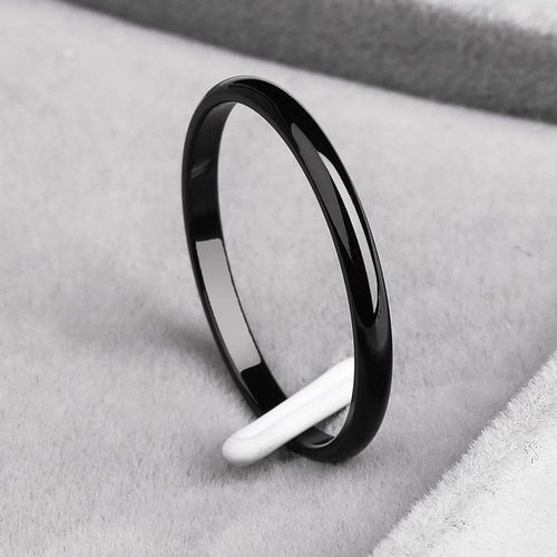 Ramos-Bagues Anti-Allergie En Acier Inoxydable Doré, Matiques Lisses Et Simples Pour Couples, Bijoux De Mariage, 2mm
