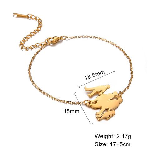 Unift Bracelet Avec Lettres Pour Maman Et Fils, Chaîne En Acier Inoxydable, À La Mode, Pour Maman, Fille, Famille, Amour, Bijoux, Cadeau Pour Mère