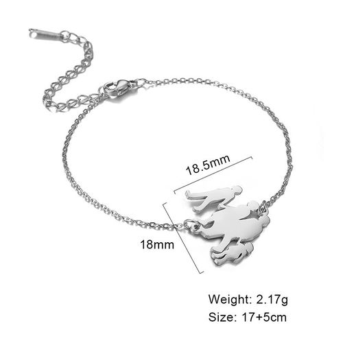 Unift Bracelet Avec Lettres Pour Maman Et Fils, Chaîne En Acier Inoxydable, À La Mode, Pour Maman, Fille, Famille, Amour, Bijoux, Cadeau Pour Mère