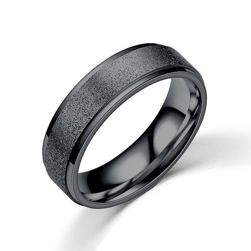 Bagues En Titane Et Acier Inoxydable De 6mm Pour Homme Et Femme, Anneaux De Fiançailles, Couleur Or Rose, De Haute Qualité, Givrés