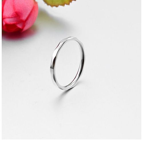 Petite Bague Exquise En Acier Inoxydable Pour Hommes Et Femmes, Bague De Mariage, Couleur Argent, Couleur Or Rose, 2mm De Largeur, Document