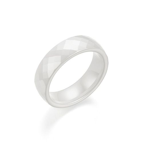 Bagues En Céramique Taillées Pour Couples, Matiques De Fiançailles De Mariage, Bijoux Classiques, Noir Et Blanc, 6mm