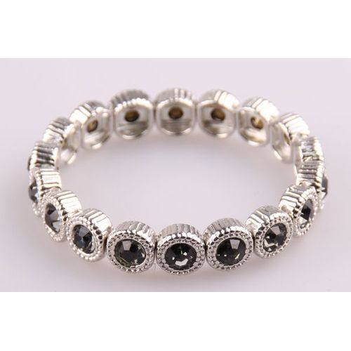 Bracelet En Cristal Gris Brillant À La Mode, Livraison Gratuite