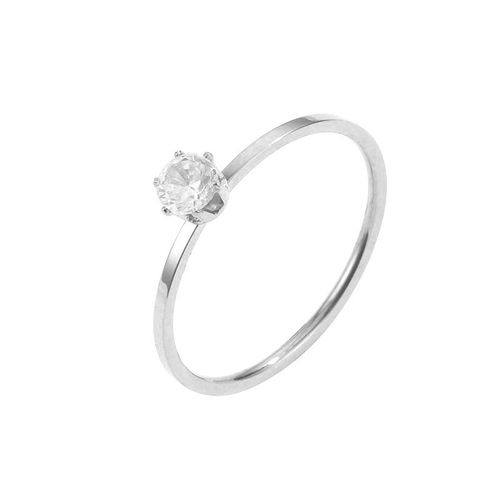 Bague En Cristal Cz Pour Femme, Bijoux Fins, Acier Titfil Im, Or Rose, Matiques De Couple, Amour, Mariage, Document
