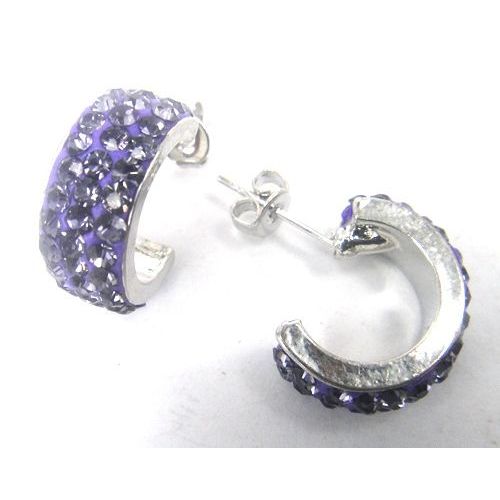 Boucles D'oreilles En Argile Et Cristal Pour Femmes, 5 Couleurs Au Choix, Plaqué Rhodium, Livraison Gratuite