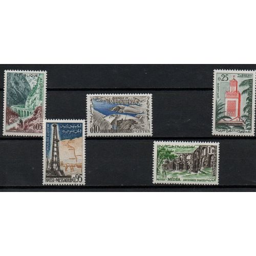 Algérie Timbres Paysages 1962