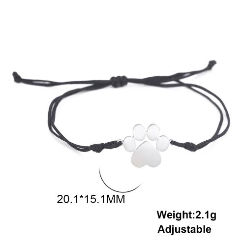 Unift Chat Chien Ours Patte Charme Chanceux Chaîne Bracelet Rouge Corde Bracelets Pour Femmes Hommes Couples À La Main 2023 Tendance Bijoux De Mode