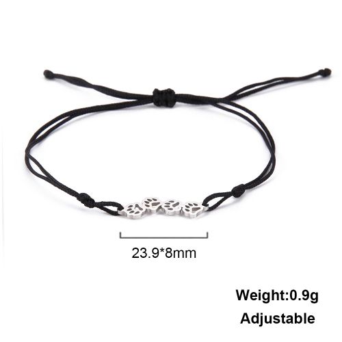 Unift Chat Chien Ours Patte Charme Chanceux Chaîne Bracelet Rouge Corde Bracelets Pour Femmes Hommes Couples À La Main 2023 Tendance Bijoux De Mode