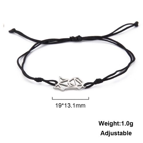 Unift Chat Chien Ours Patte Charme Chanceux Chaîne Bracelet Rouge Corde Bracelets Pour Femmes Hommes Couples À La Main 2023 Tendance Bijoux De Mode