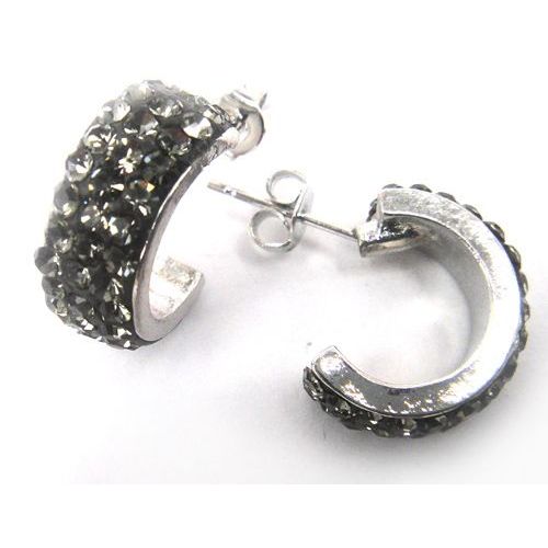 Boucles D'oreilles En Argile Et Cristal Pour Femmes, 5 Couleurs Au Choix, Plaqué Rhodium, Livraison Gratuite