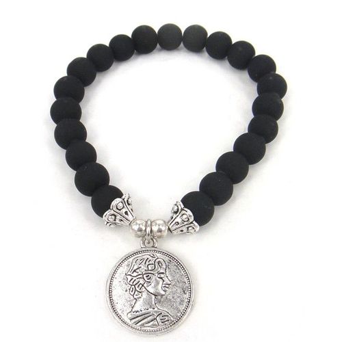 Bracelet En Alliage De Verre Mat Pour Femmes, Perles, Breloque Princesse, Élasticité, Mode, Livraison Gratuite