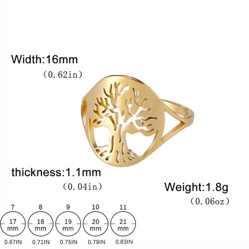 Unift Bagues Arbre De Vie Pour Hommes Et Femmes, Acier Inoxydable, Bague Arbre Du Cuir Chevelu, Amulette Viking Vintage, Bijoux De Fête, Cadeau D'anniversaire
