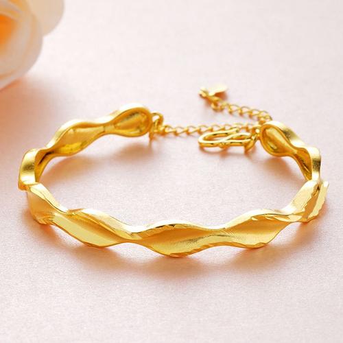 Bracelets Papillon Couleur Or 24k Pour Femmes, Bijoux En Spirale Pour Cadeaux D'anniversaire Pour Mères, Livraison Gratuite