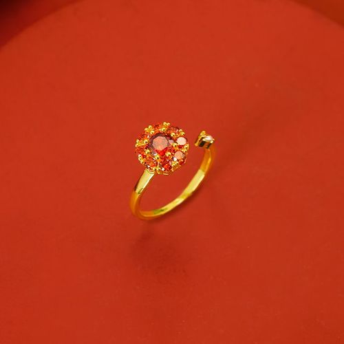 Bague Ouverte En Cristal Brillant Pour Femme, Bague Jaune Minimaliste, Bijoux De Fiançailles, Luxe Exquis