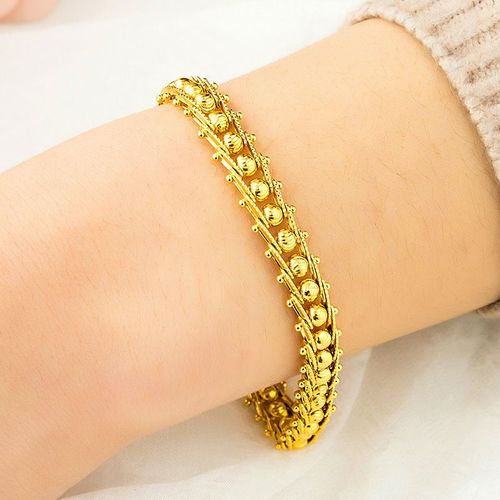 Vamoosy-Bracelets En Os De Poisson Doré Pour Femme, Bijoux Ronds Multicouches, Tuyau En Métal De Cheminée, Large, 2020