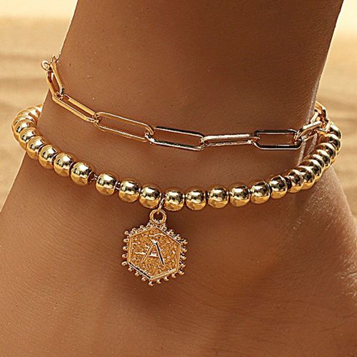 Bracelet De Cheville À Breloques Boho Pour Femmes, Ensemble De Style Mixte, Pendentif Coquillage En Cuivre, Bijoux De Jambe Et De Pied, Accessoires
