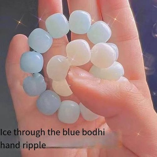 Bodhi-Bracelet Perlé En Résine Colorée Pour Femme, Breloque En Pierre Naturelle, Bijou De Yoga, Bénédictions, Méditation