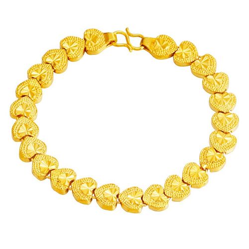 Bracelet En Or Jaune Véritable 24k Pour Femmes, Magnifique Manchette, Accessoires De Bijoux De Mariage, Livraison Gratuite