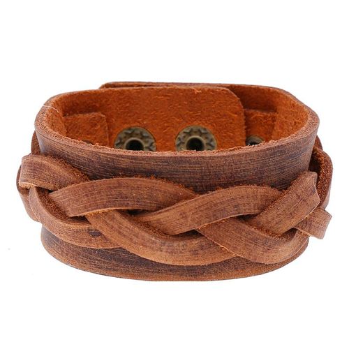 Bracelets Gothiques En Cuir Pour Hommes Et Femmes, Ceinture Large, Bijoux De Poignet D'amitié Pour Couple, Boucle Vintage Punk