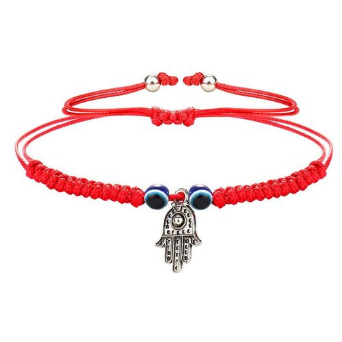 Bracelet Vintage Bleu Mauvais ¿Il, Main De Fatima, Yeux De Turquie, Perles En Résine Pour Femmes, Bracelets Élastiques Pour Hommes